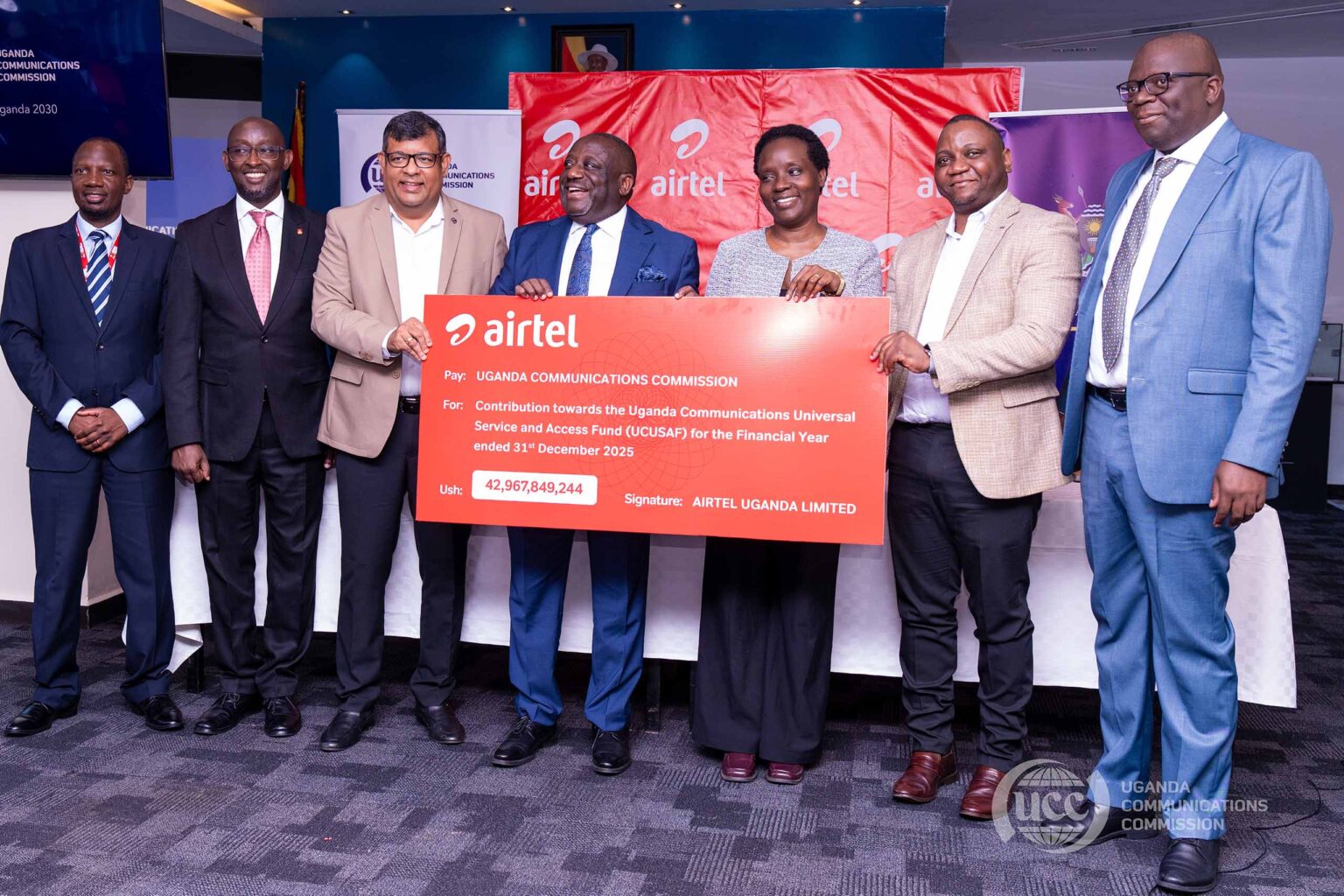 Airtel delivers UGX 42.9 bn contribution to UCC universal access ...
